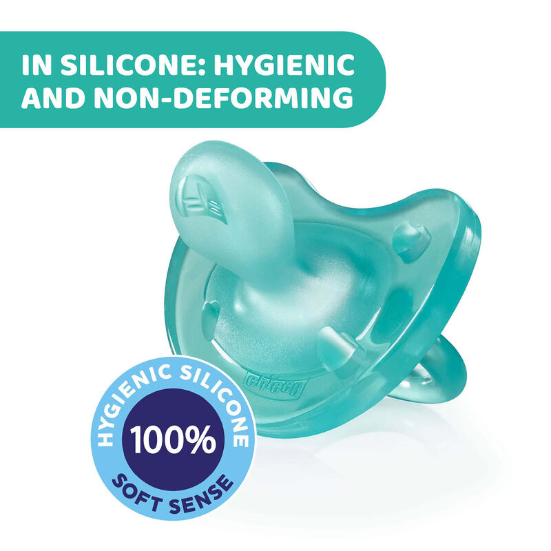 PhysioForma Soft 16-36m pacifier Blue - 1 PC (100% silicone) image number null